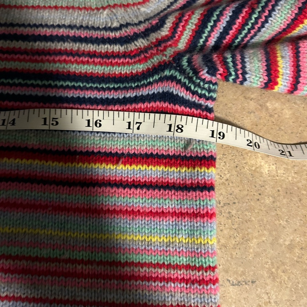 Gap Dress - gray “crazy stripe” merino wool blend long sleeve sweater dress - Picture 8 of 9